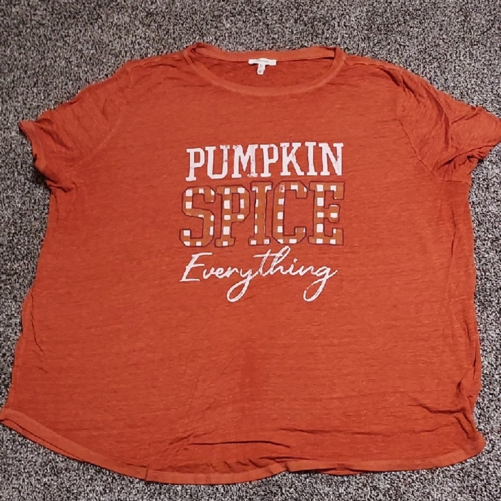 Maurices Orange Pumpkin Spice Graphic Tee